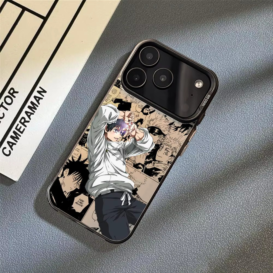 Okkotsu Y-Yuta Anime Handyhülle für iPhone 17 16 15 14 13 12 11 Pro Max Air Matte Laser Aurora stoßfeste Schutzhülle in Multicolour - Bild 3