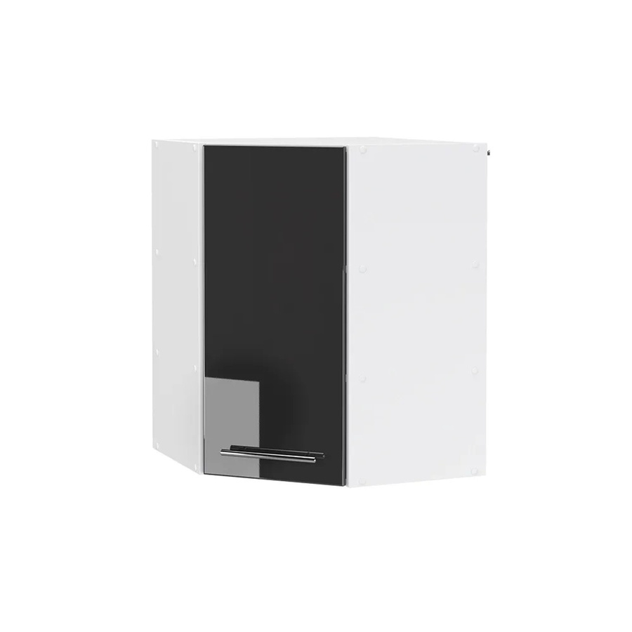 Vicco Eckhängeschrank Fame-Line Küchen-Eckschrank Anthrazit Hochglanz/Weiß B: 57 cm - Bild 2