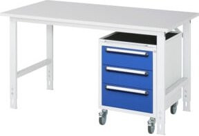 Rau Arbeitstisch Tom KM09 höhenverstellbar, B/T/H: 150 x 80 x 76-108 cm - Bild 1