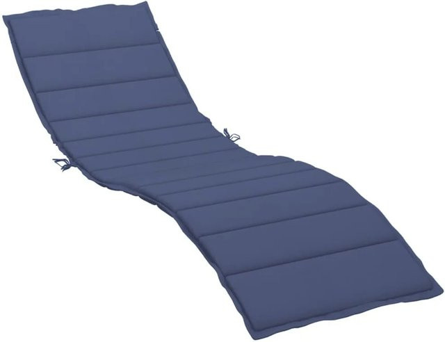 vidaXL Sonnenliegen-Auflage aus wasserabweisendem Oxford-Gewebe in Marineblau - Bild 1