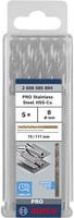 Bosch HSS-Co Metall-Spiralbohrer aus Edelstahl in Silber, Durchmesser: 8 mm, 5er-Pack - Bild 1