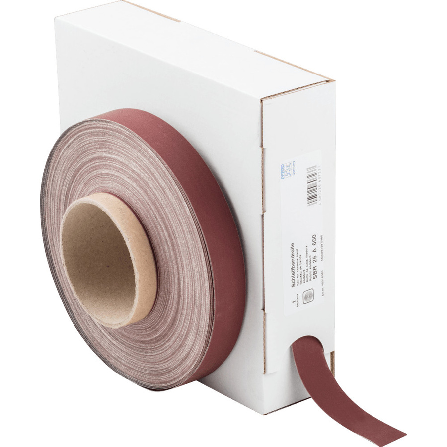PFERD Korund Schleifbandrolle SBR für universelle Anwendung, Körnung 600, Breite: 25 mm, Länge: 50 m - Bild 2