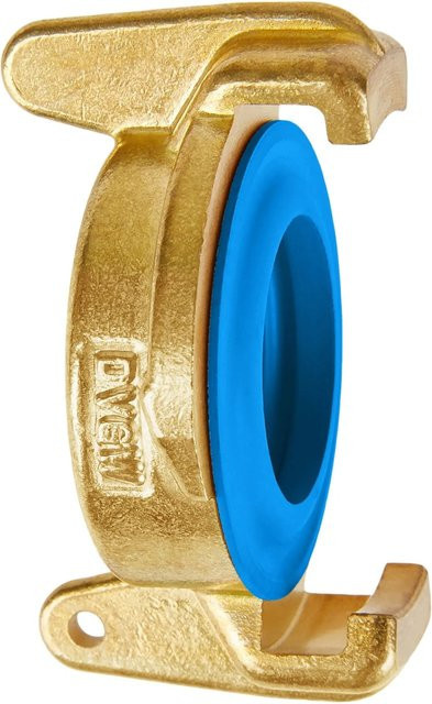Geka Blindkupplung K MS DVGW Quick Coupling aus Messing in Blau und Gold - Bild 1