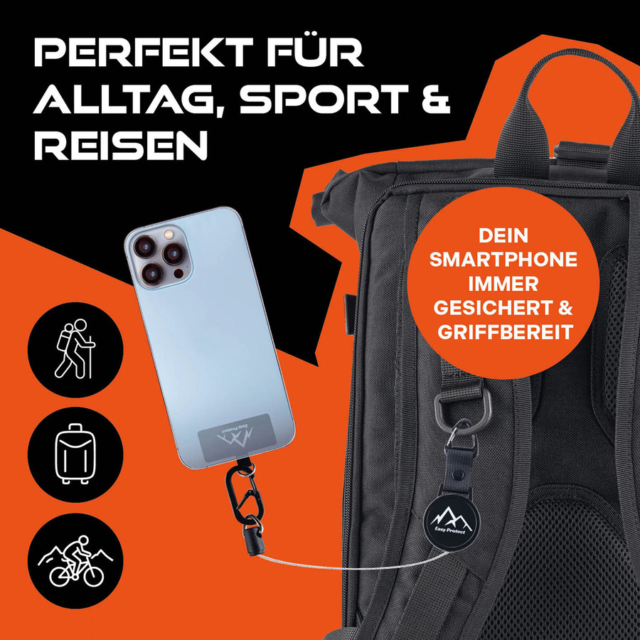 Smartphone-Sicherung Easy Protect von Die Höhle der Löwen in Schwarz - Bild 4
