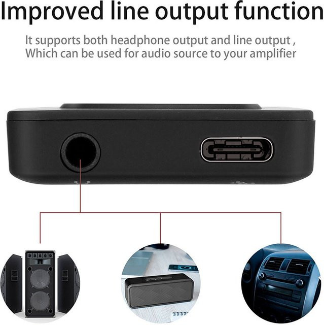 ALLOYSEED MP3-Player mit 1,8-Zoll-Bildschirm, tragbarer Musik-Player mit Bluetooth 5.0, USB-C und FM-Radio in Schwarz - Bild 1
