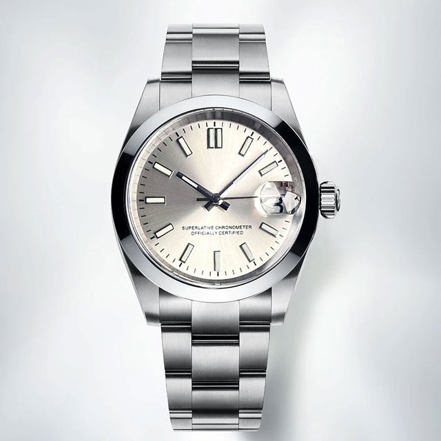 Matelion Armbanduhr, Automatik, Edelstahl, Schwarz, Silber, 39 mm, Herren - Bild 1