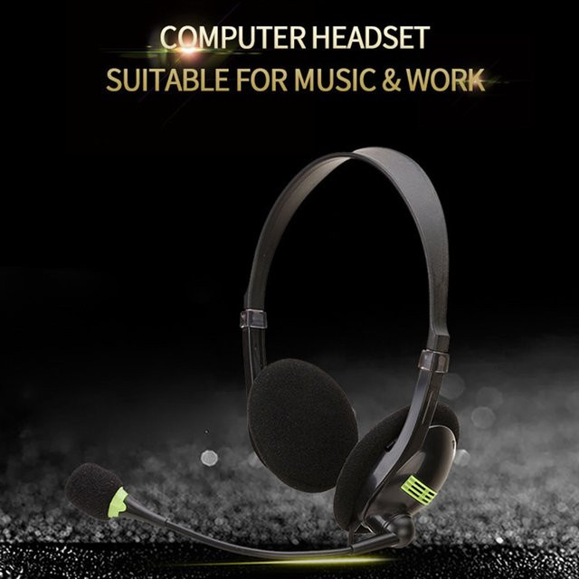 YOUTHINK Gaming-Headset On-Ear mit Mikrofon und 30-mm-Treibern in Schwarz für PC und Laptop mit 3,5-mm-Klinkenanschluss - Bild 1