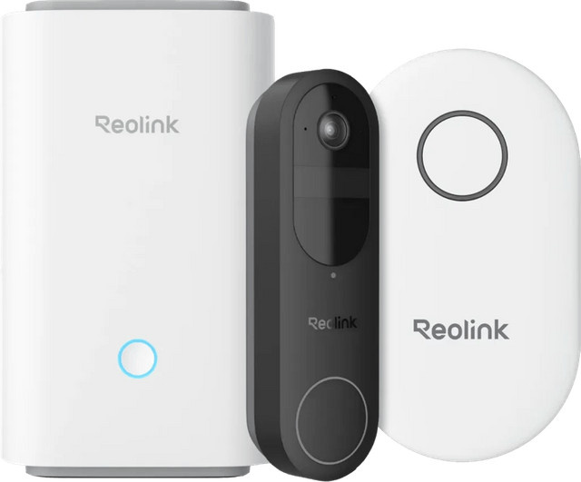 Reolink D340B WLAN Überwachungskamera mit Home Hub 1 und Chime in Schwarz und Weiß - Bild 1