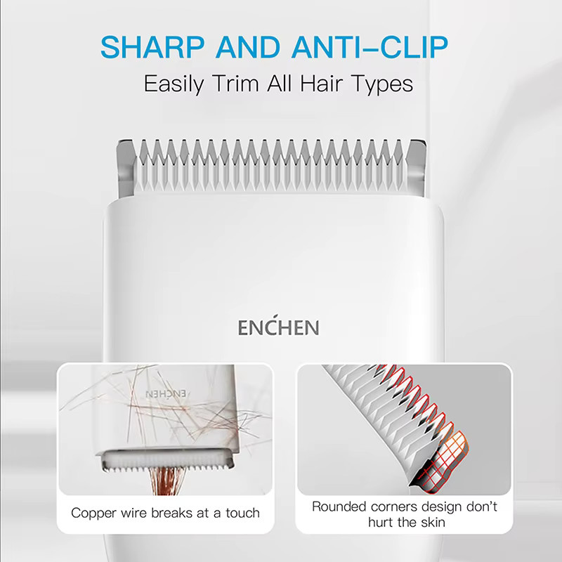 Enchen Boost Haarschneidemaschine, weiß, Herren - Bild 3