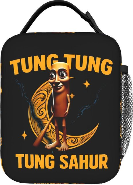 Isolierte Lunchtasche von Fancy Style Studio in Schwarz mit hoher Kapazität - Bild 1