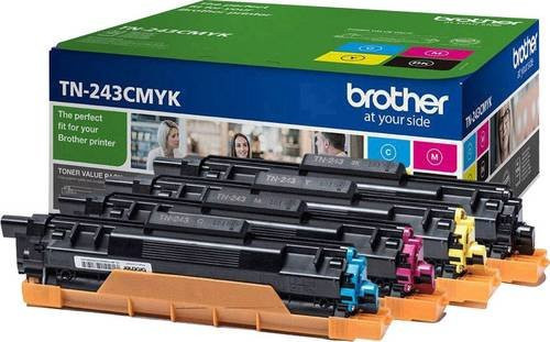 Brother Original Toner TN-243 CMYK Multipack Schwarz, Cyan, Magenta, Gelb - Bild 1