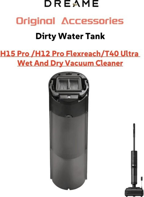 Dreame H15 Pro Schmutzwassertank Ersatzteil in Grau für Dreame H12 Pro Flexreach und T40 Ultra Nass-Trocken-Staubsauger - Bild 1