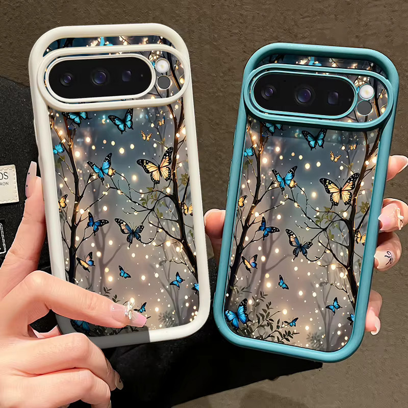 Stoßfeste TPU-Handyhülle mit Schmetterlings-Design für Google Pixel 9 10 Pro XL 8 7 Pro 7A 8A 9A in Rot und Mehrfarbig - Bild 2