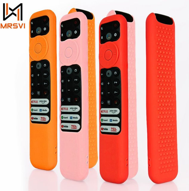 MRSVI Silikon Fernbedienung Schutzhülle für TCL RC813 FMB1, RC923 FMB3, RC902V FMR1, FMR4, FMR5 in Orange - Bild 1