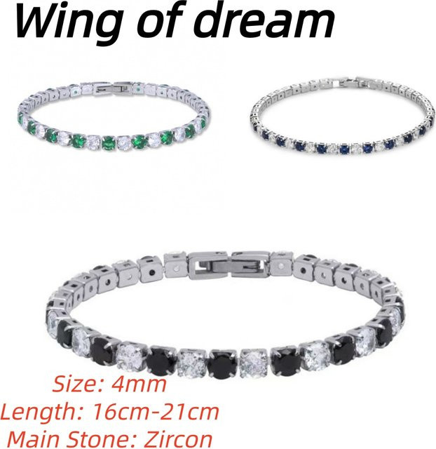Wing of dream Tennisarmband 925 Silber, Kristall Zirkonia, Damen, 16-21 cm - Bild 1