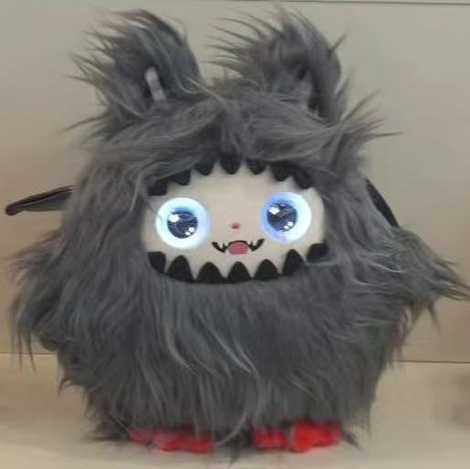 Linyi toy Interaktiver Begleiter, Plüsch, grau, mit Stimme & LED-Augen, ab 6 Jahren - Bild 1