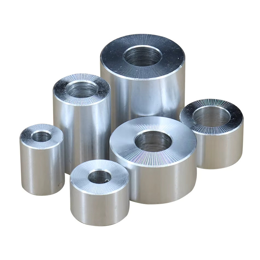 DUOJUE Aluminium-Buchse als Abstandshalter und Unterlegscheibendichtung, rund und hohl, Durchmesser: 20 mm, Farbe: Silber - Bild 2