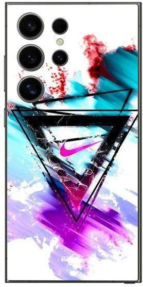 MANIACASE Handyhülle für Samsung Galaxy S25 Ultra aus Silikon TPU in Schwarz mit Nike-Logo - Bild 1