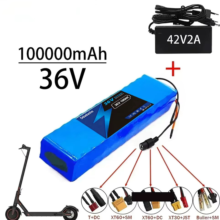 Lithium-Ionen-Batterie für Elektroroller, 36V 100000mAh, 10S2P, Blau - Bild 2