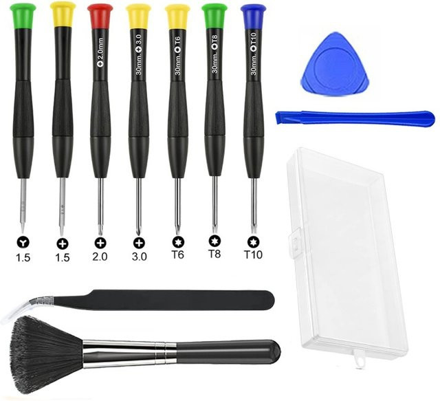 ERIKOLE Torx Schraubendreher Set für PS5, PS4, Xbox One Serie und Switch 2 mit T6, T8, T10 sowie 1,5, 2,0 und 3,0 mm für Reparaturen und Öffnungen - Bild 1