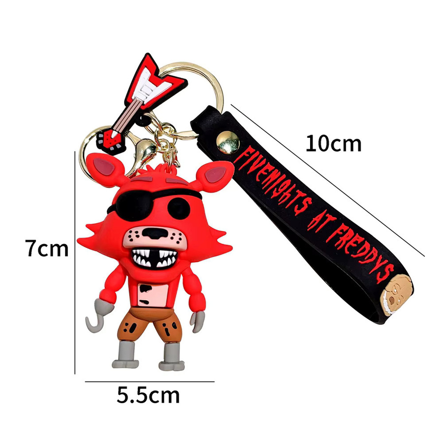 Bandai Five Nights at Freddy's Bären-Actionfiguren Schlüsselanhänger, 1-teiliges Set - Bild 1