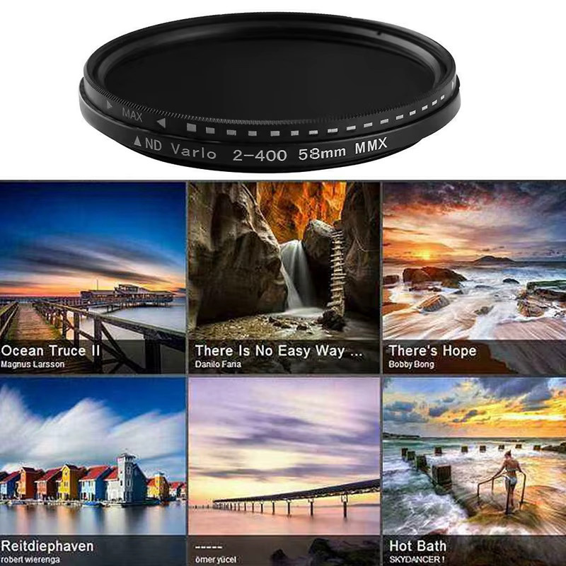 Etmakit Variabler ND-Filter ND2 bis ND400 in Schwarz für Kameraobjektive 37–82 mm - Bild 3