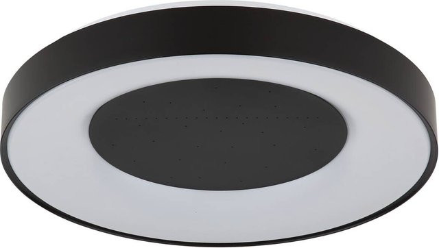 GLOBO Deckenventilator mit LED in Schwarz und Weiß aus Metall und Kunststoff, B/H/T: 52,5 x 10 x 52 cm - Bild 1