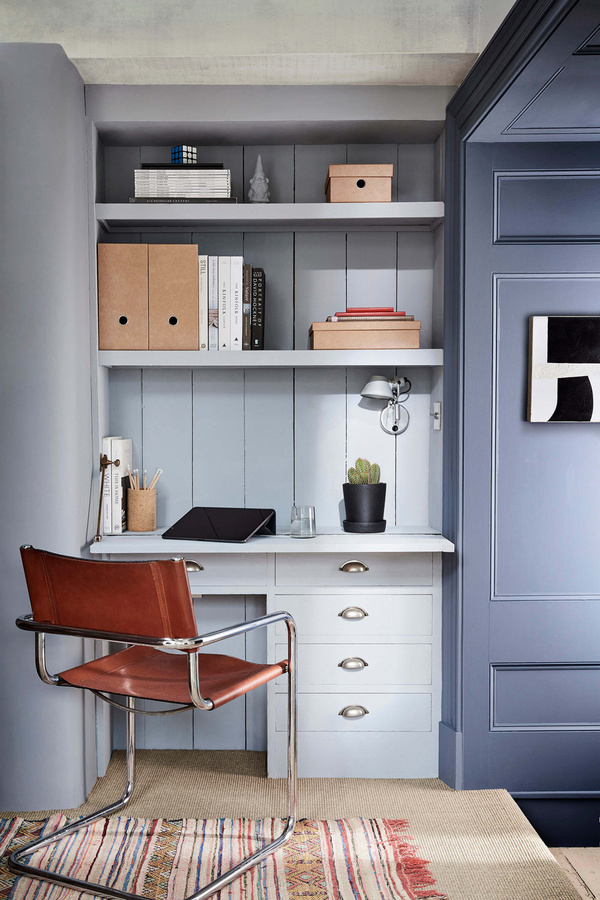 Little Greene Intelligent Eggshell Wandfarbe Obscura 327 in Grau-Blau, 5 l - Bild 2