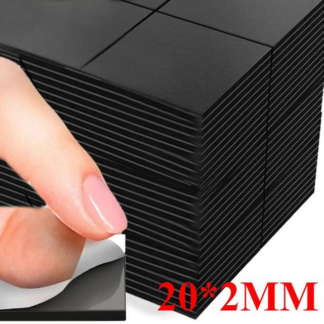 50 Stück Selbstklebende Magnetaufkleber Quadratisch Flexibel für DIY Bastelarbeiten Haushalt Büro und Kühlschrank - Bild 1
