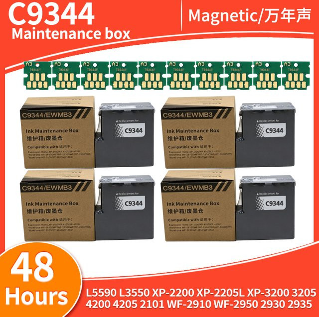 Epson C9344 Wartungsbox-Tank für L5590 L3550 XP-2200 XP-2205L XP-3200 3205 4200 4205 2101 WF-2910 WF-2950 2930 2935 in Schwarz - Bild 1