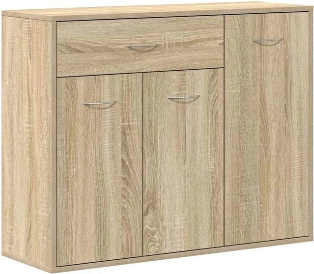 vidaXL Sideboard Sonoma-Eiche in Braun aus Holzwerkstoff, B/T/H: 88 x 30 x 70 cm - Bild 1