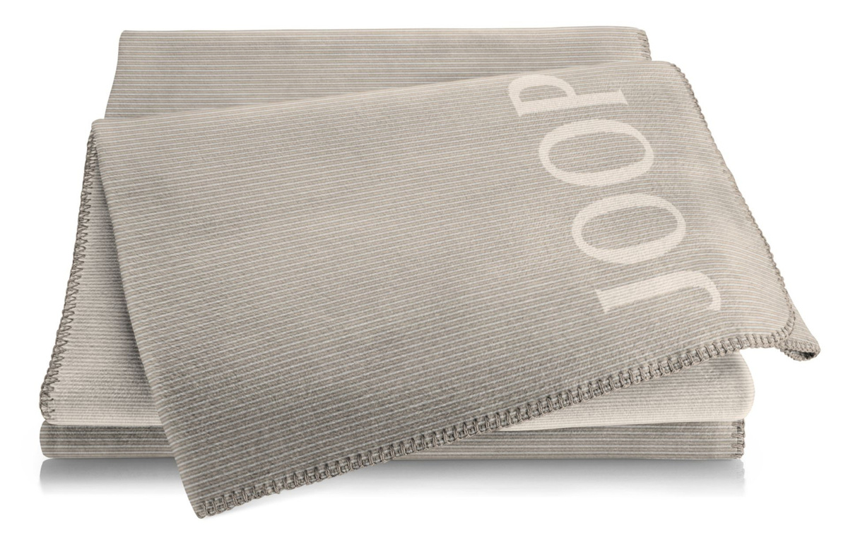 JOOP! Touch Bettwäsche gestreift in Schwarz und Grau aus Baumwollmischung mit OEKO-TEX Standard 100 - Bild 1