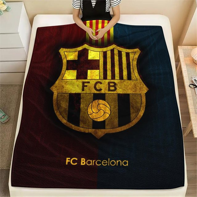 FC Barcelona Flanellblanke mit Aufdruck B/B: 150 x 200 cm - Bild 1