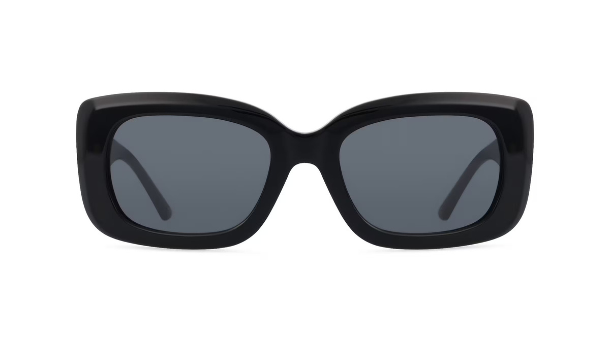 Nina Ricci NRISNR262 Sonnenbrille Vollrand, quadratisch, Kunststoff, schwarz, grau, Unisex - Bild 1