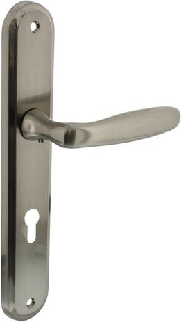 Intersteel Türdrücker Bjorn in Silber Matt aus Zamak, B/H: 24,2 x 4,3 cm, PZ 72 mm - Bild 1