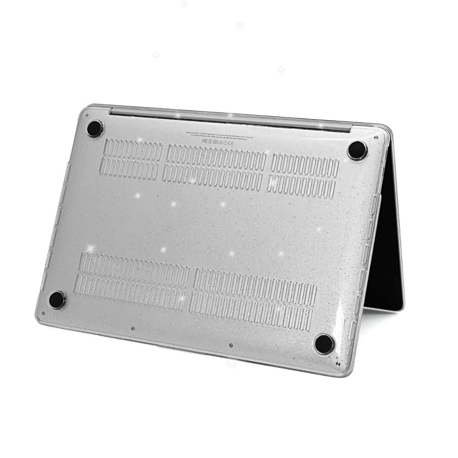 EGYAL Hartschalen-Laptoptasche für MacBook Pro und MacBook Air mit glänzendem Druck in Schwarz - Bild 3