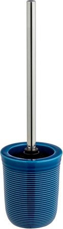 WENKO WC-Garnitur Sada aus Keramik mit Bürste, Blau, Höhe: 38 cm, Breite: 12 cm - Bild 1