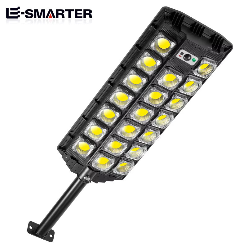 ESMARTER LED Solar Straßenlaterne Schwarz mit einstellbarem Winkel für Garten und Wand - Bild 2