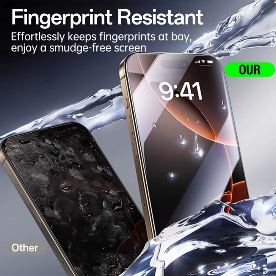 2 Stück DIXSG Displayschutzfolie aus gehärtetem Glas für iPhone 17 16 15 14 13 12 11 Pro Max Plus XR XS in Transparent - Bild 3