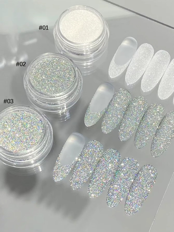 SJP Nailart-Set, 3/12-teilig, weiß, farbig, Unisex - Bild 2