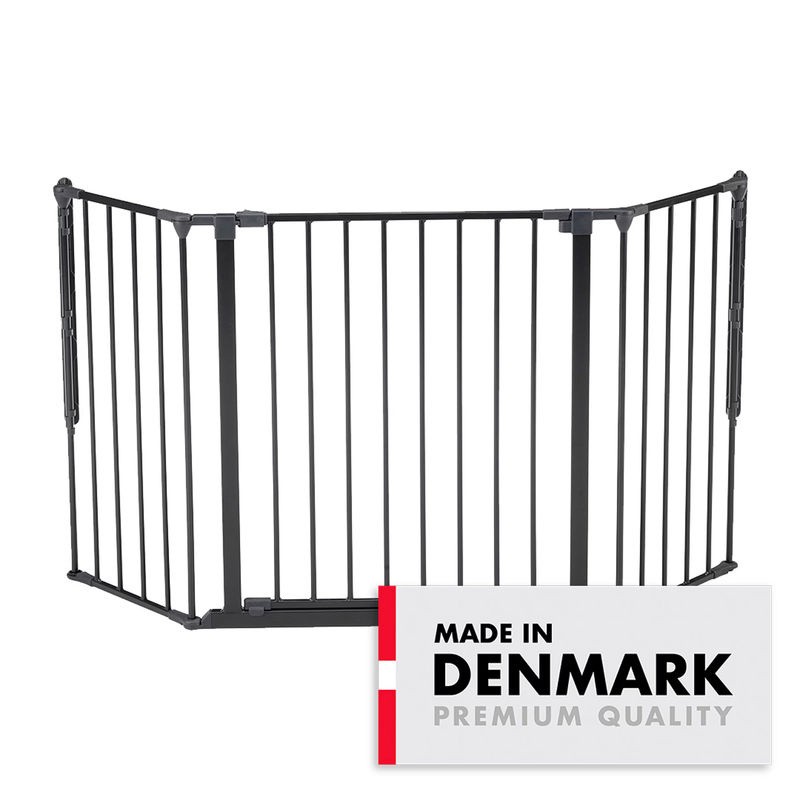 Baby Dan Schutzgitter Flex M Wandmontage Schwarz Breite: 90-146 cm - Bild 2