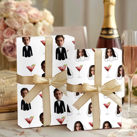 Cyuan Geschenkpapier für Hochzeit und Verlobungsfeiern