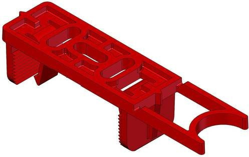Helios Ventilatoren 3031 Befestigung in Rot, verdeckte Montage - Bild 1