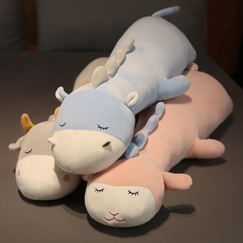 Plüschtier Kissen in Schaf- oder Lamm-Optik als Kuscheltier für Kinder, Länge: 80 cm bis 160 cm - Bild 1