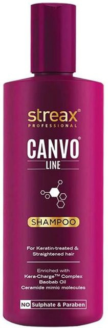 Streax Professional Canvoline Keratin-Shampoo, 300 ml, Normales Haar - Bild 1