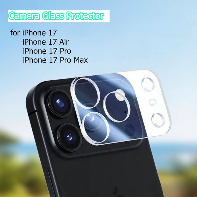 3er-Set Panbon HD Kamera-Objektivglas für iPhone 17 Pro Max, 17 Air und 17 Pro, transparente Objektivschutzabdeckung - Bild 1