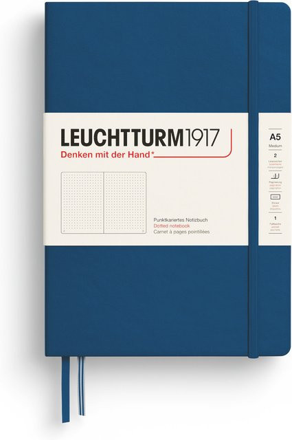 LEUCHTTURM1917 Notizbuch Medium Hardcover A5 Dotted in Indigo Blue - Bild 1