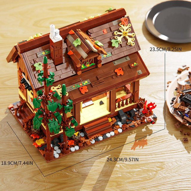 Yiran toy Waldhaus Bausteine Spielzeug 1969-teiliges Set - Bild 1
