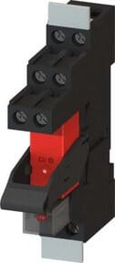 Siemens Indus.Sector Steckrelais 24VDC mit roter LED, Farbe: Rot/Schwarz, LZS:RT4B4L24 - Bild 1