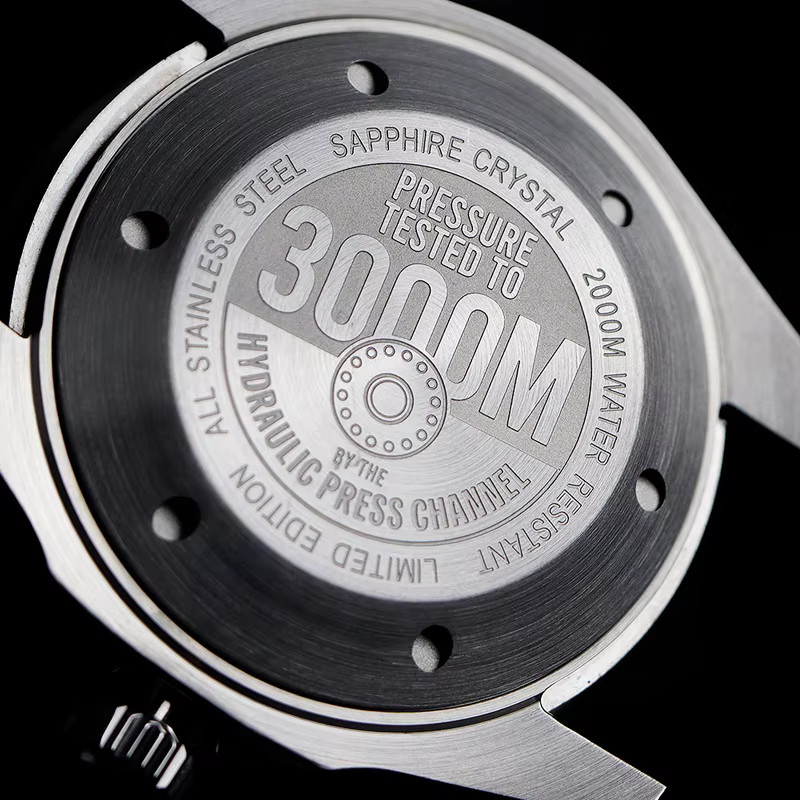 Cronos Taucheruhr, Automatik, Edelstahl, Schwarz, Unisex - Bild 4